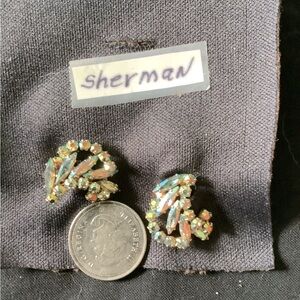 Vintage Sherman clip earrings